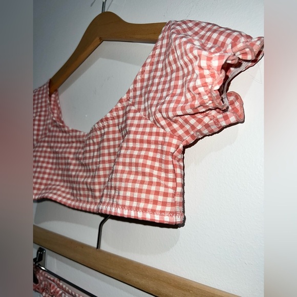 Zara checkered swimsuit set of two Size 8-9 Cm 130 - Picture 3 of 5